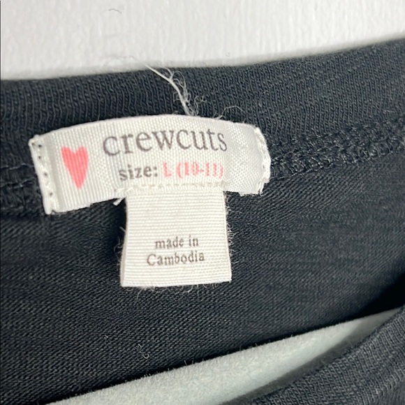 Crewcuts Lot of 3 Long Sleeve T Shirts Gray Red and Black Girls Size 10/11 (L) - Picture 8 of 16